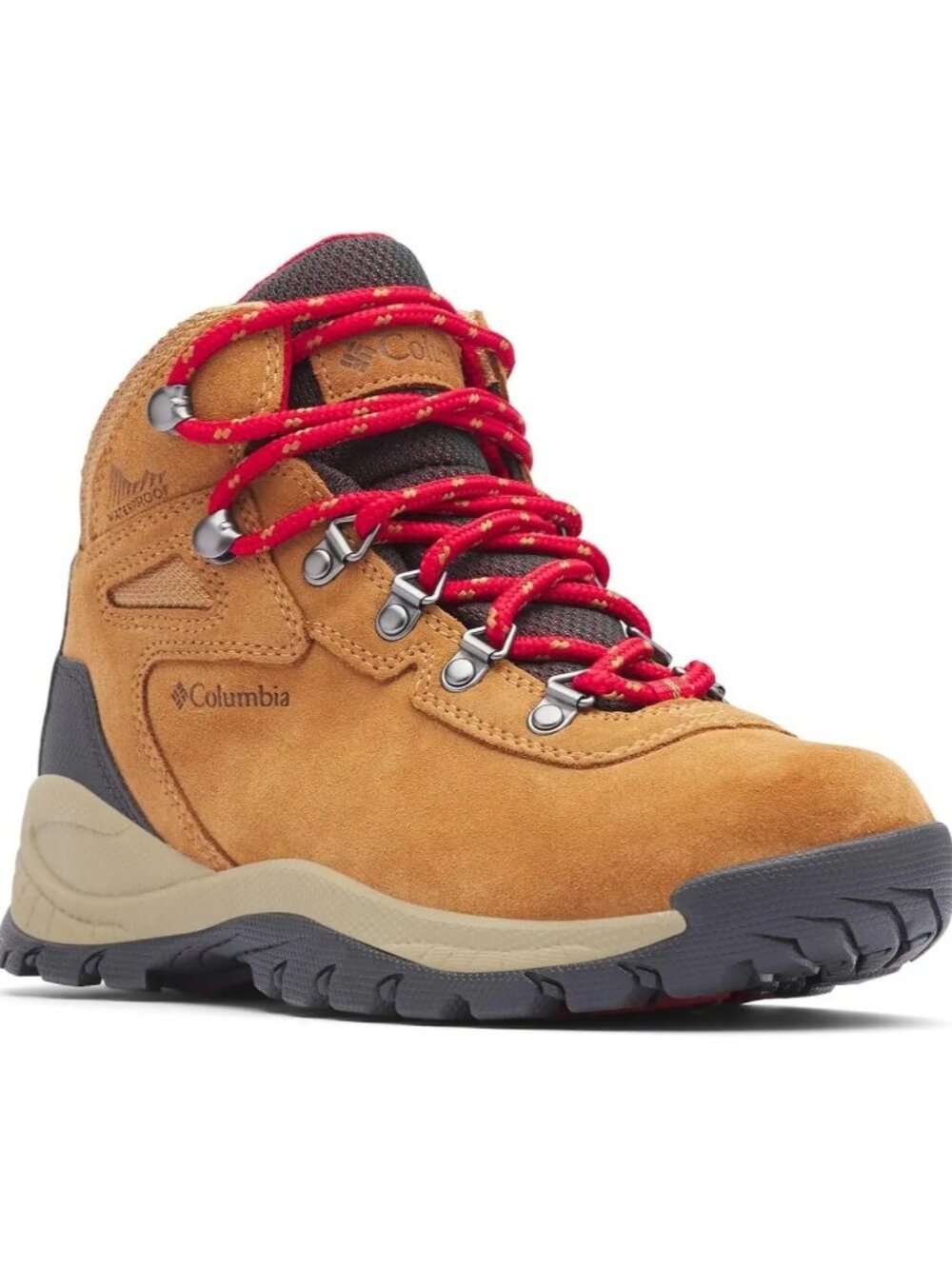 COLUMBIA Newton Ridge Plus Waterproof Amped Sz 9 Elk/Mountain Red 1